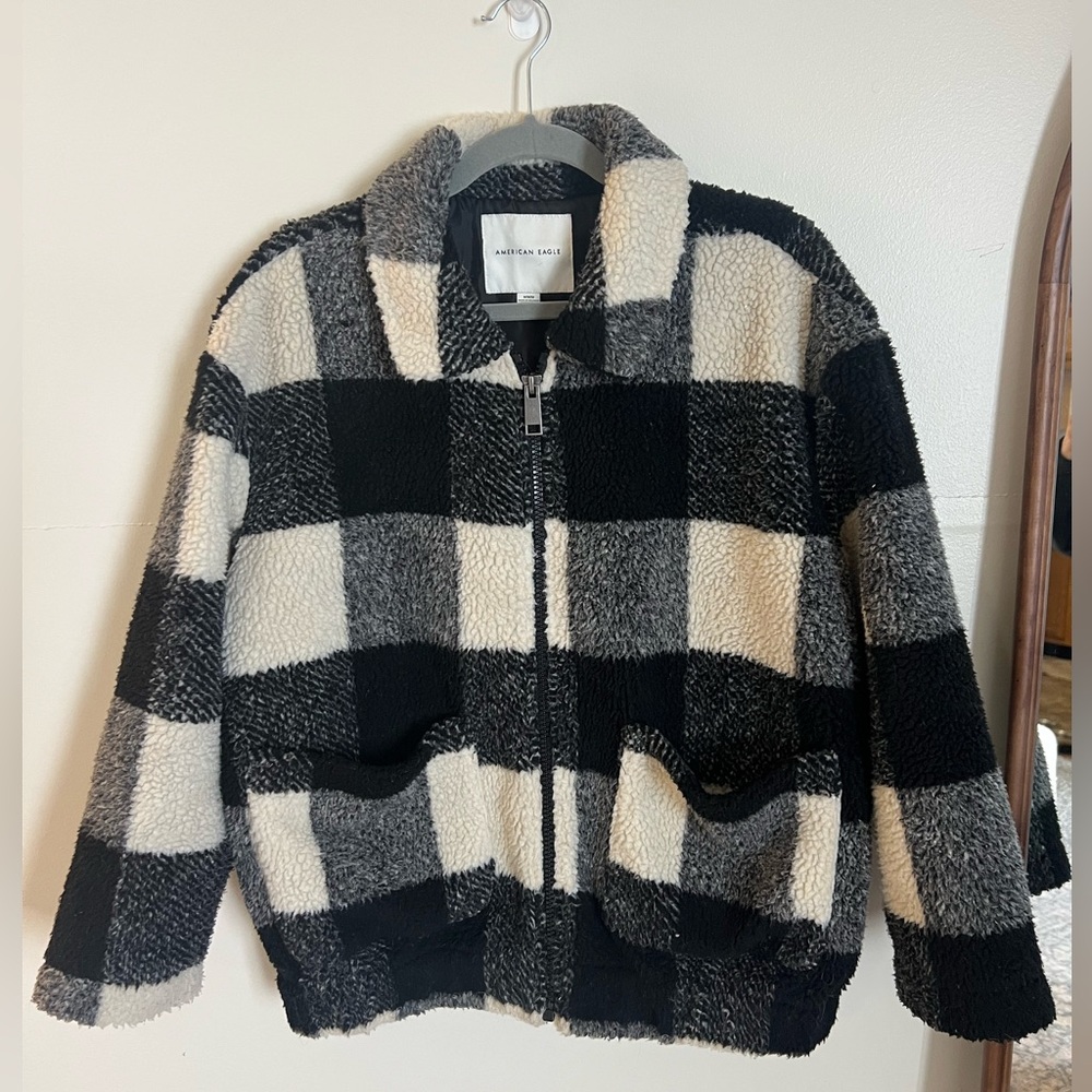 American Eagle Checkered Jacket Size Medium